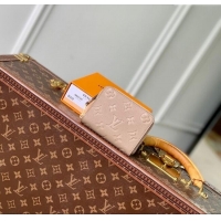 Modern Design Louis Vuitton Zippy Coin Purse Wallet in Beige Monogram Empreinte Calf Leather M60574 2025