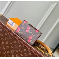 Well Crafted Louis Vuitton LV x TM Passport Cover in Cherry Monogram Canvas M13424 Brown 2025