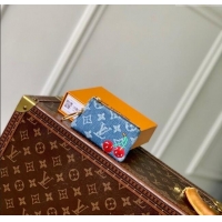 Best Price Louis Vuitton LV x TM Key Pouch in Blue Monogram Cherry Denim M14938 2025