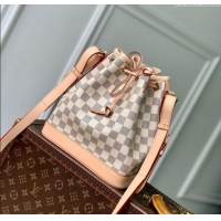 Top Design Low Price Louis Vuitton Noe BB Bucket bag in Damier Azur Canvas N40594 2025