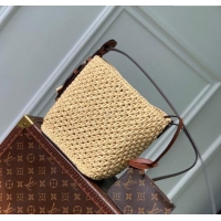 Top Quality Louis Vuitton All In BB Bucket Bag in Brown Raffia Straw M14217 2025