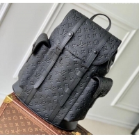 Well Crafted Louis Vuitton Mens Christopher MM Backpack Bag in Monogram Taurillon Leather M55699 Black 2025