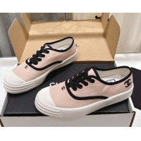 Popular Style Chanel Canvas Sneakers Light Pink 2025 CH061007
