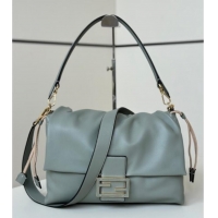 Super Quality Fendi Mamma Baguette Large Bag in Nappa Leather 8677L Green 2025