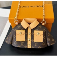 Most Popular Louis Vuitton LV x TM Shirt Chain Mini bag 0722 Brown/Apricot 2025