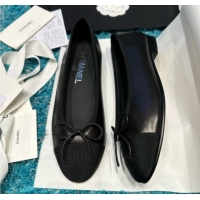 Trendy Design Chanel Grosgrain & Lambskin Ballet Flats CHB070715 Black