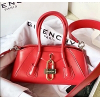 Grade Quality Givenchy Mini Antigona Stretch Bag in Box Leather 19113 Red 2023