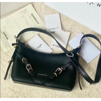 Classic Discount Givenchy Mini Voyou bag in leather 19928 Black 2023