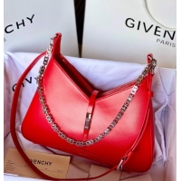 Best Grade Givenchy Small Cut Out bag in shiny leather with chain 19119 Red 2023