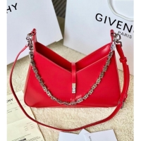 Best Grade Givenchy Small Cut Out bag in shiny leather with chain 19119 Red 2023