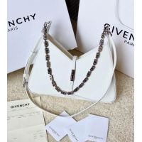 Inexpensive Givenchy Small Cut Out bag in shiny leather with chain 19119 White 2023