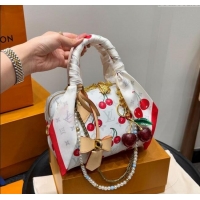 Market Sells Louis Vuitton LV x TM Speedy Bandouliere 20 Bag in Monogram Cherry M13094 White 2025