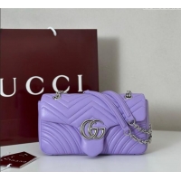 Market Sells Gucci GG Marmont Medium Shoulder Bag 837267 Lilac Purple 2025