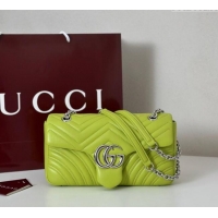 Market Sells Gucci GG Marmont Medium Shoulder Bag 837267 Bright Green 2025