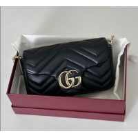 Grade Quality Gucci GG Marmont Mini Shoulder Bag 841290 Black 2025