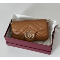 Best Price Gucci GG Marmont Mini Shoulder Bag 841290 Brown 2025