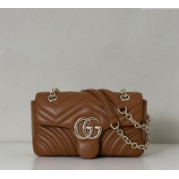 Buy Cheapest Gucci GG Marmont Small Shoulder Bag 837280 Brown 2025