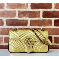 Well Crafted Gucci GG Marmont Matelasse Leather Small Shoulder Bag 443497 Gold-Tone 2025