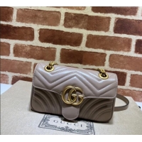 Well Crafted Gucci GG Marmont Matelasse Leather Mini Bag 446744 Dusty Beige 2025