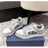 ​Discount Dior B57 Dribble Low-Top Sneakers in Smooth Calfskin with Beige and Black Dior Oblique Jacquard D0007 White/Gr