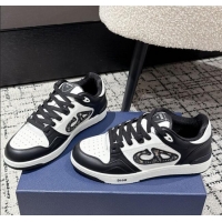 ​Buy Classic Dior B57 Dribble Low-Top Sneakers in Smooth Calfskin with Beige and Black Dior Oblique Jacquard D0007 White