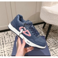 ​Spot Bulk Dior B57 Dribble Low-Top Sneakers in Calfskin Leather D008 Blue/Pink 2025