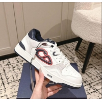 ​Cheapest Dior B57 Dribble Low-Top Sneakers in Calfskin Leather D008 White 2025