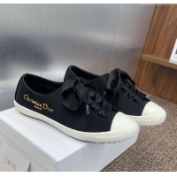 ​Good Quality Dior Dioriviera Dior Lucky Sneakers in Satin D0016 Black 2025