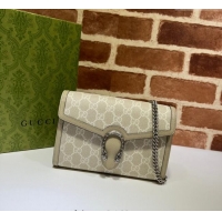 Well Crafted Gucci Dionysus GG Canvas Chain Wallet 401231 Oatmeal/Beige 2025