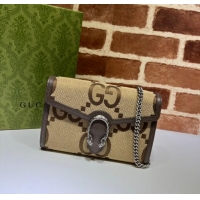Traditional Specials Gucci Dionysus GG Maxi Canvas Chain Wallet 401231 Camel 2025