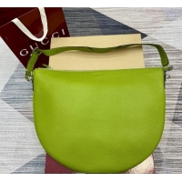 Popular Style Gucci Mens B Large shoulder bag in grainy leather 800194 Green 2025