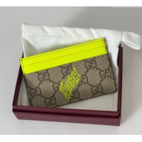 Well Crafted Gucci GG Monogram zip around wallet with print 835322 Beige/Acid Green 2025