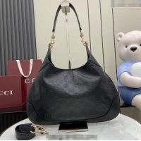 Original Cheap Gucci B medium shoulder bag in GG Leather 834981 Black 2025