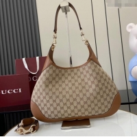 Cheap Price Gucci B medium shoulder bag in GG Canvas 834981 Brown 2025