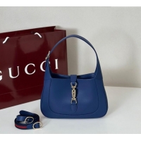 Best Price Gucci Jackie 1961 medium bag in Smooth Leather 810232 Dark Blue 2025