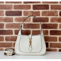 Luxury Classic Gucci Jackie 1961 medium bag in Grainy Leather 810232 White 2025