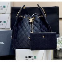 Market Sells Chanel Denim Medium Hobo Bag AS5311 Black 2025 Top Quality