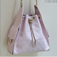 Best Price Chanel Haas Grained Calfskin Medium Hobo Bag AS5311 Pink 2025 Top Quality