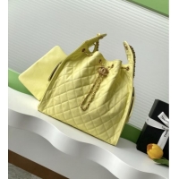 Original Cheap Chanel Grained Calfskin Medium Hobo bag AS5311 Yellow 2025