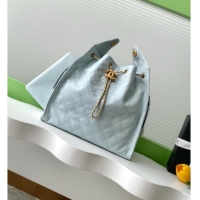 Best Price Chanel Grained Calfskin Medium Hobo bag AS5311 Light Blue 2025