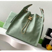 Market Sells Chanel Grained Calfskin Medium Hobo Bag AS5311 Light Green 2025