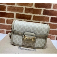 New Style Gucci Horsebit 1955 GG Canvas Shoulder Bag 602204 Beige/Oatmeal 2024