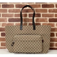 Inexpensive Gucci Large GG Canvas Tote bag 802166 Beige 2024