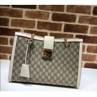 Spot Bulk Gucci Padlock GG Canvas Medium Shoulder Bag 479197 White 2024