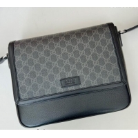 Top Grade Gucci Mens Medium GG Crossbody bag with tag 795459 Black 2024