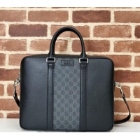 Original Cheap Gucci Mens Medium GG Briefcase bag with tag 795461 Black 2024