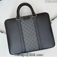 Original Cheap Gucci Mens Medium GG Briefcase bag with tag 795461 Black 2024