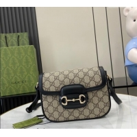 Reasonable Price Gucci Horsebit 1955 GG Canvas Mini Shoulder Bag 815205 Black 2024