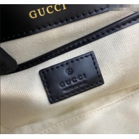 Luxury Cheap Gucci Horsebit 1955 GG Canvas Small Top Handle Bag 815206 Black 2024