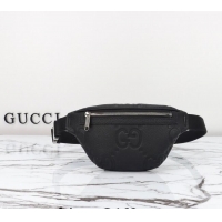 Super Quality Gucci Maxi GG Leather Belt Bag 658582 Black 2024